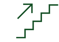 Es ist ein Icon zu sehen , bestehend aus einer Treppe in Seitenansicht und ein Pfeil der Treppe aufwaerts zeigt